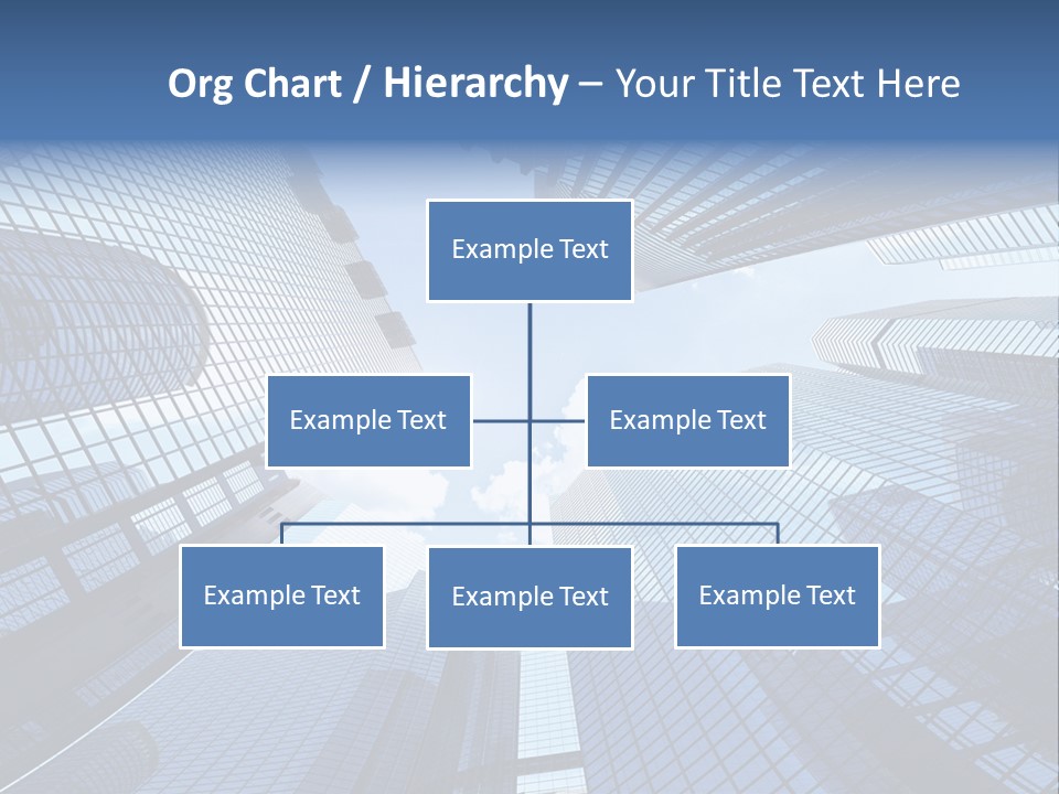 Estate Downtown Blue PowerPoint Template