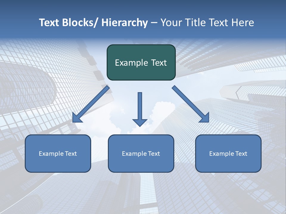 Estate Downtown Blue PowerPoint Template