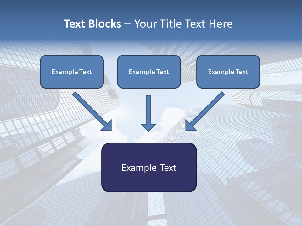Estate Downtown Blue PowerPoint Template