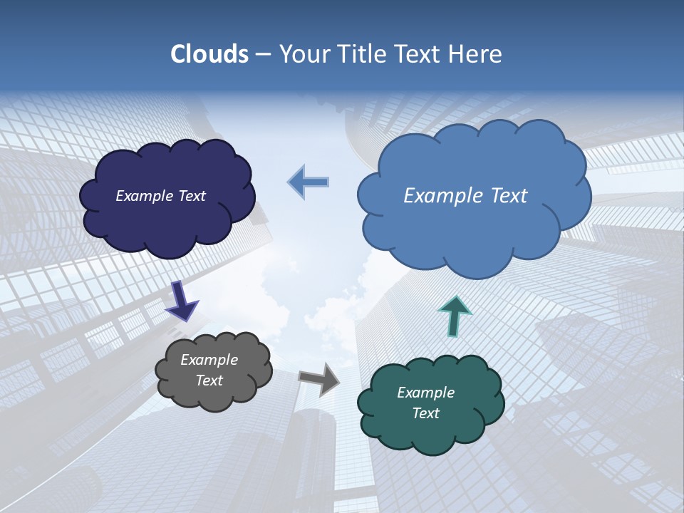 Estate Downtown Blue PowerPoint Template