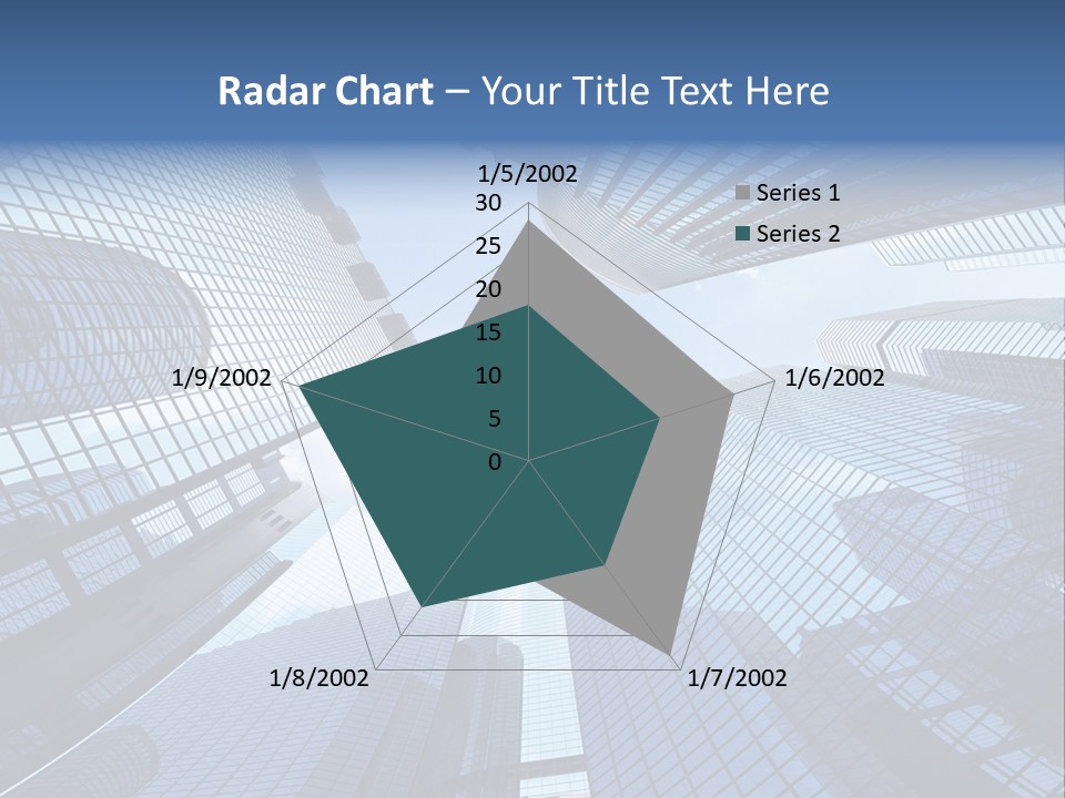 Estate Downtown Blue PowerPoint Template