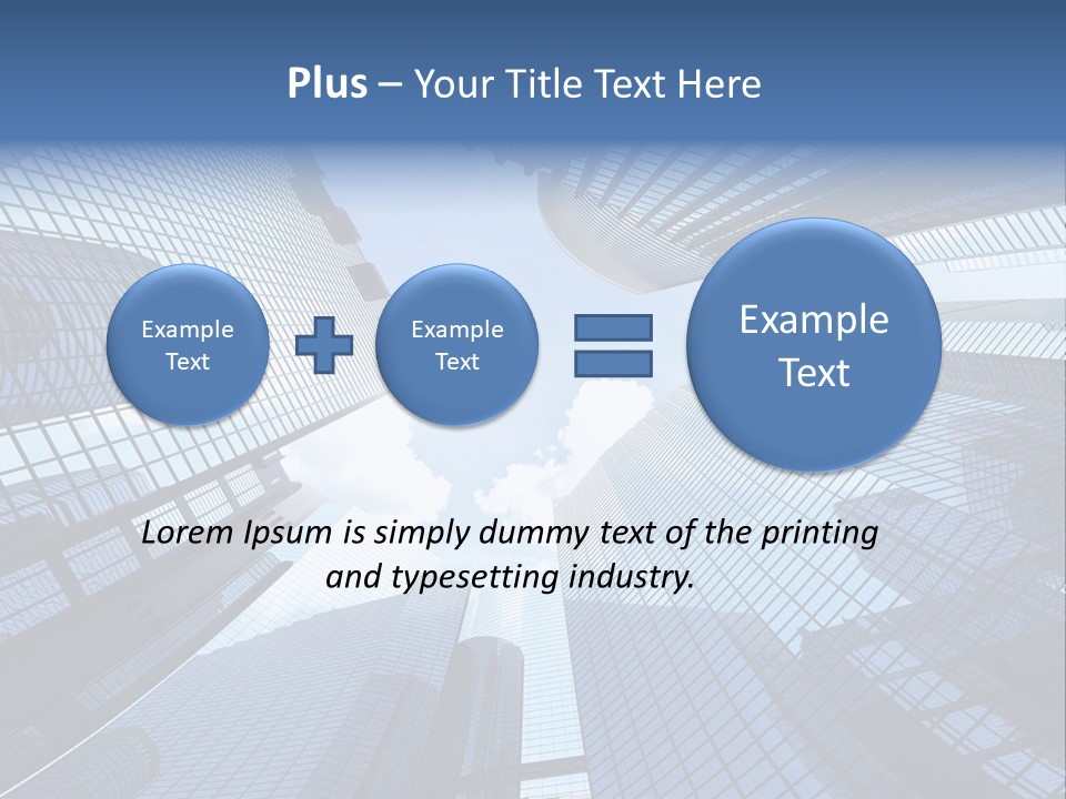 Estate Downtown Blue PowerPoint Template