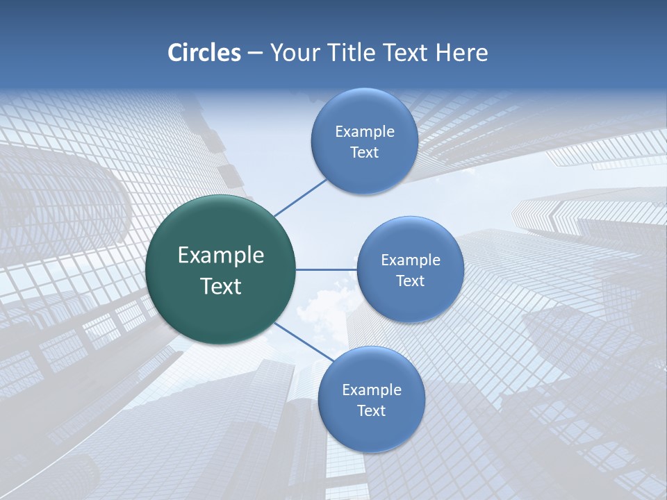 Estate Downtown Blue PowerPoint Template