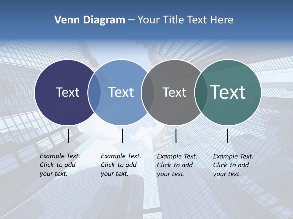 Estate Downtown Blue PowerPoint Template