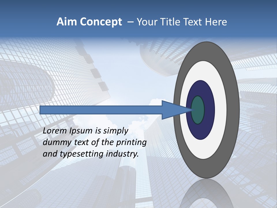 Estate Downtown Blue PowerPoint Template