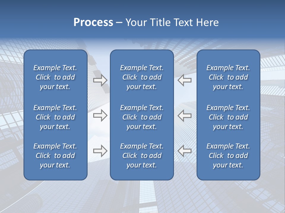 Estate Downtown Blue PowerPoint Template