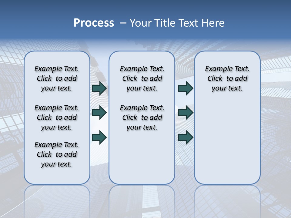 Estate Downtown Blue PowerPoint Template