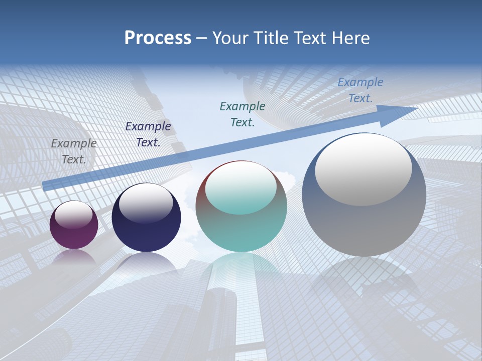 Estate Downtown Blue PowerPoint Template