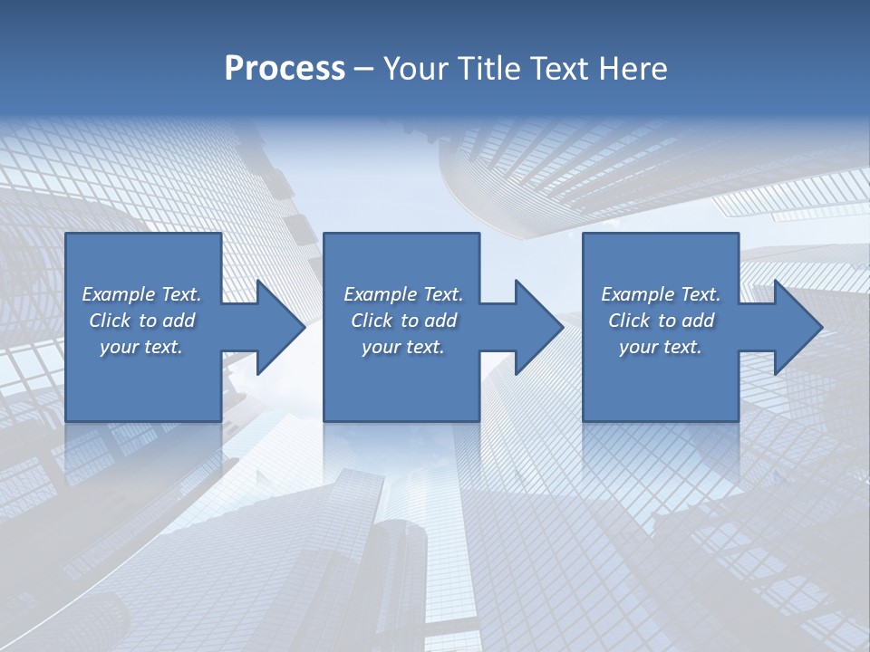 Estate Downtown Blue PowerPoint Template