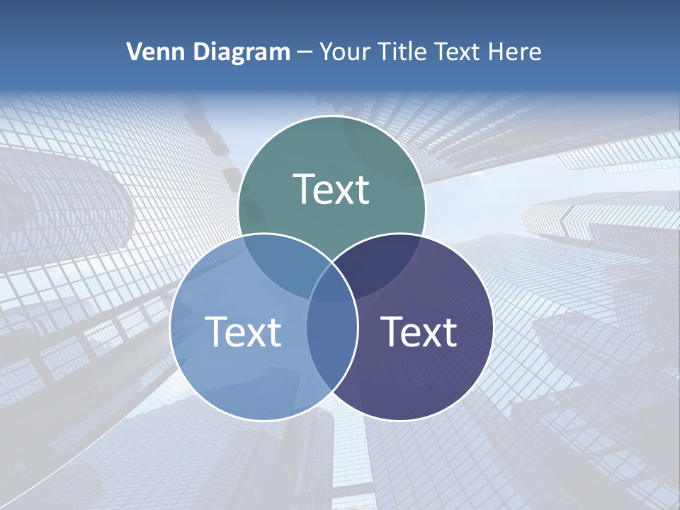 Estate Downtown Blue PowerPoint Template