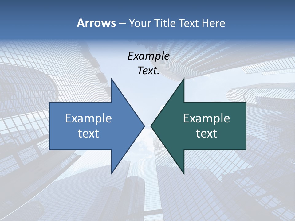 Estate Downtown Blue PowerPoint Template