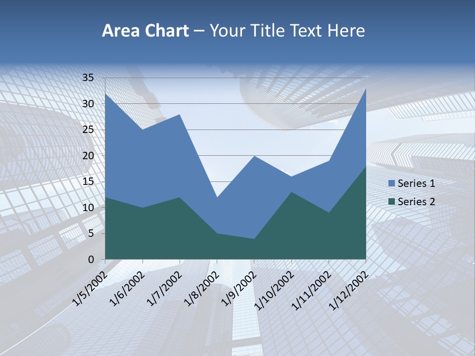 Estate Downtown Blue PowerPoint Template