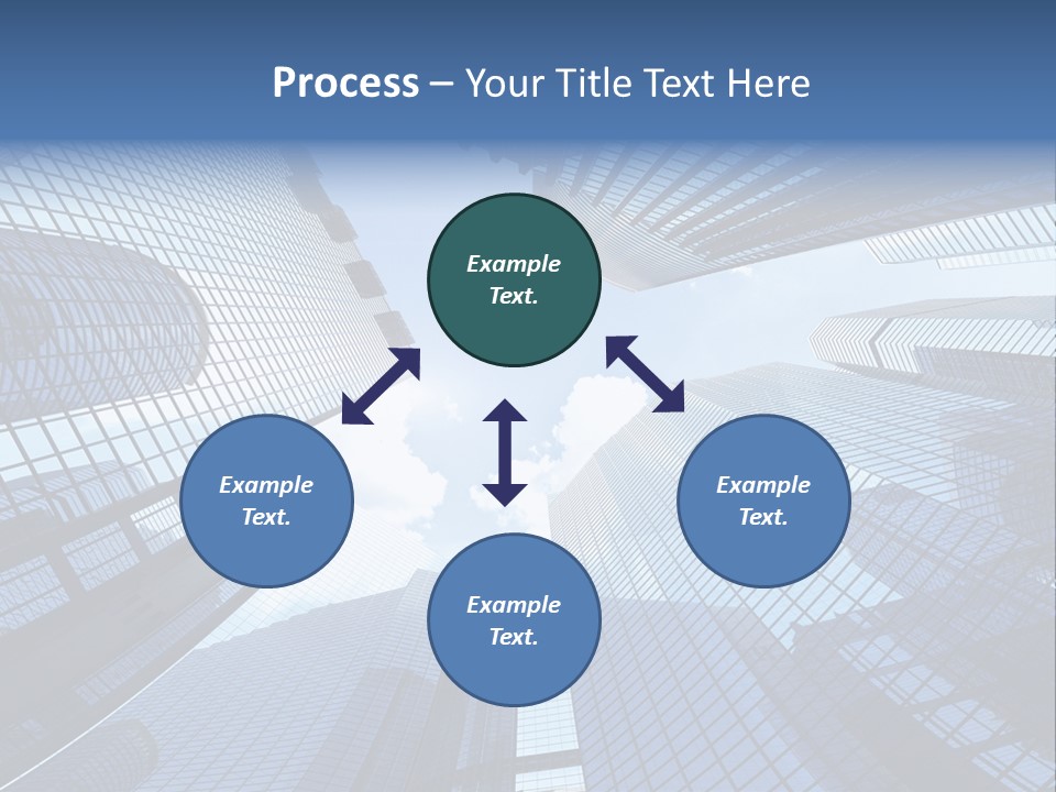 Estate Downtown Blue PowerPoint Template