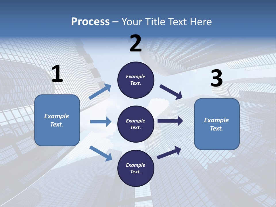 Estate Downtown Blue PowerPoint Template