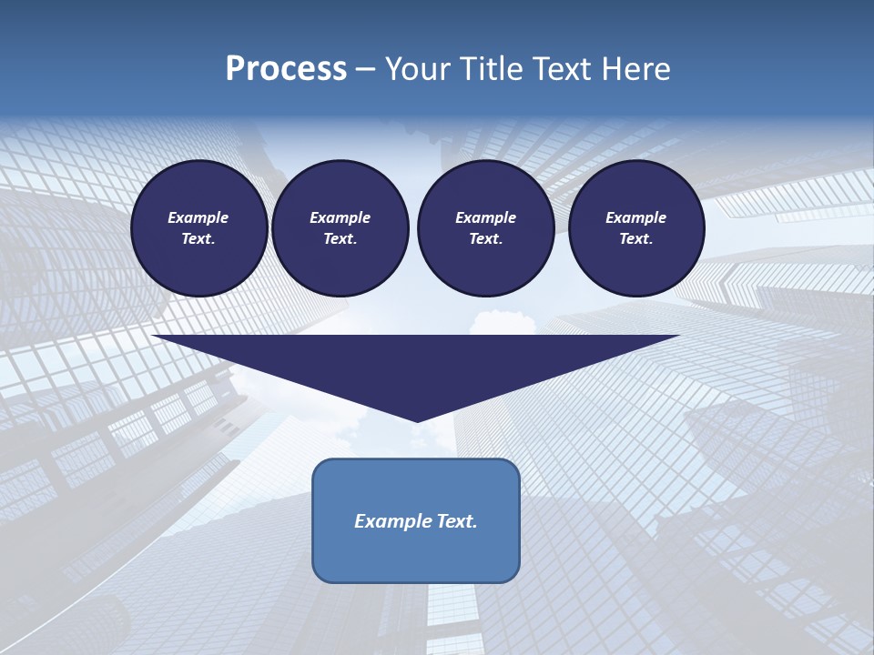 Estate Downtown Blue PowerPoint Template