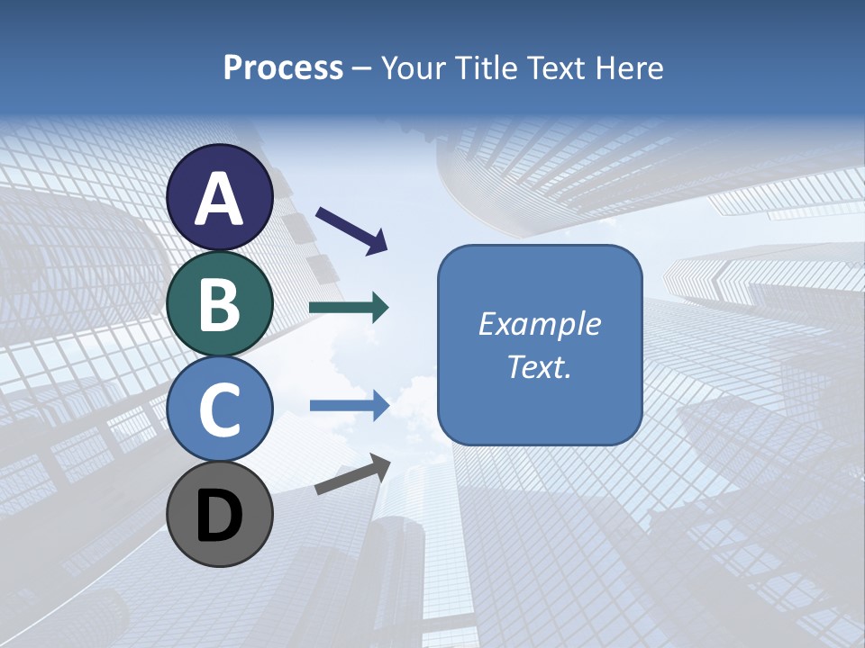 Estate Downtown Blue PowerPoint Template