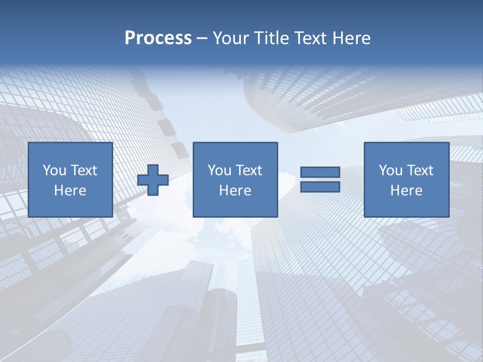 Estate Downtown Blue PowerPoint Template