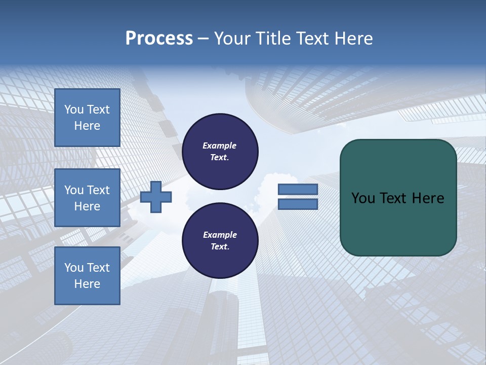 Estate Downtown Blue PowerPoint Template
