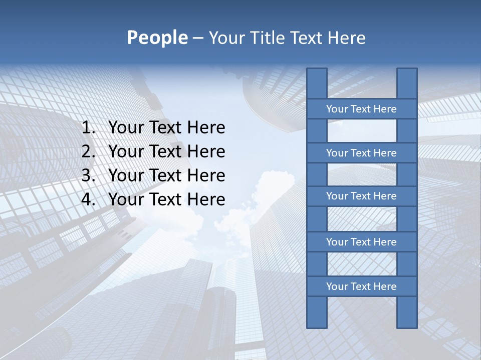 Estate Downtown Blue PowerPoint Template
