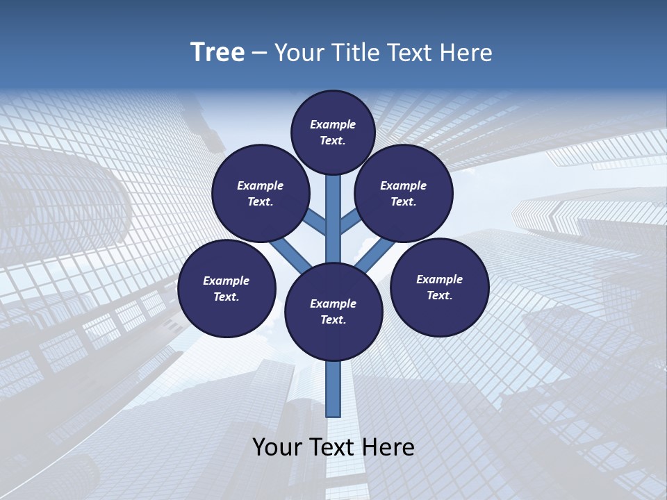 Estate Downtown Blue PowerPoint Template