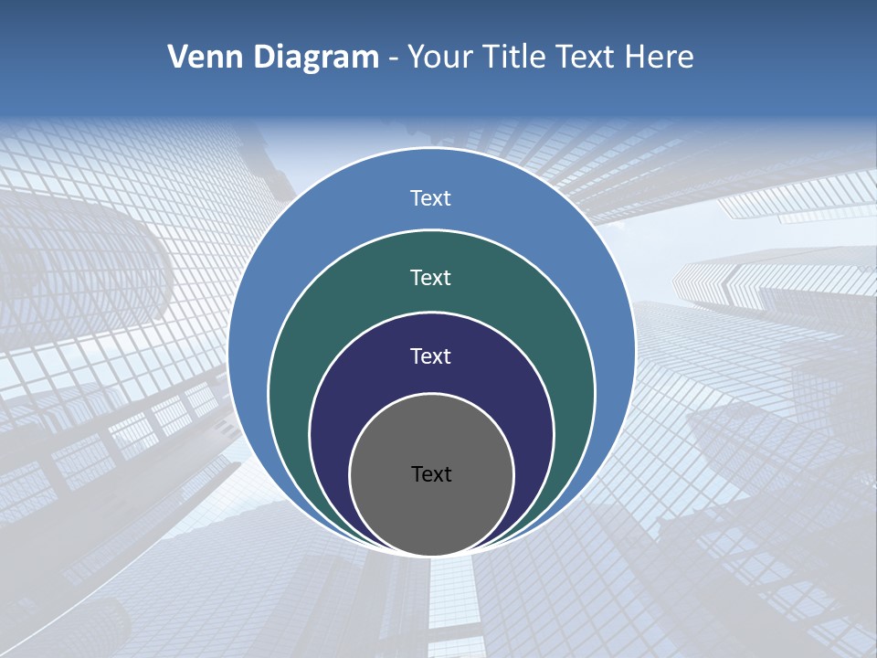 Estate Downtown Blue PowerPoint Template