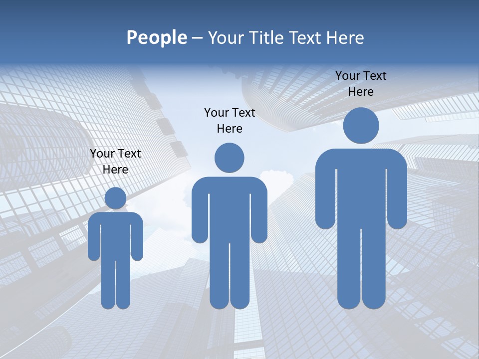 Estate Downtown Blue PowerPoint Template