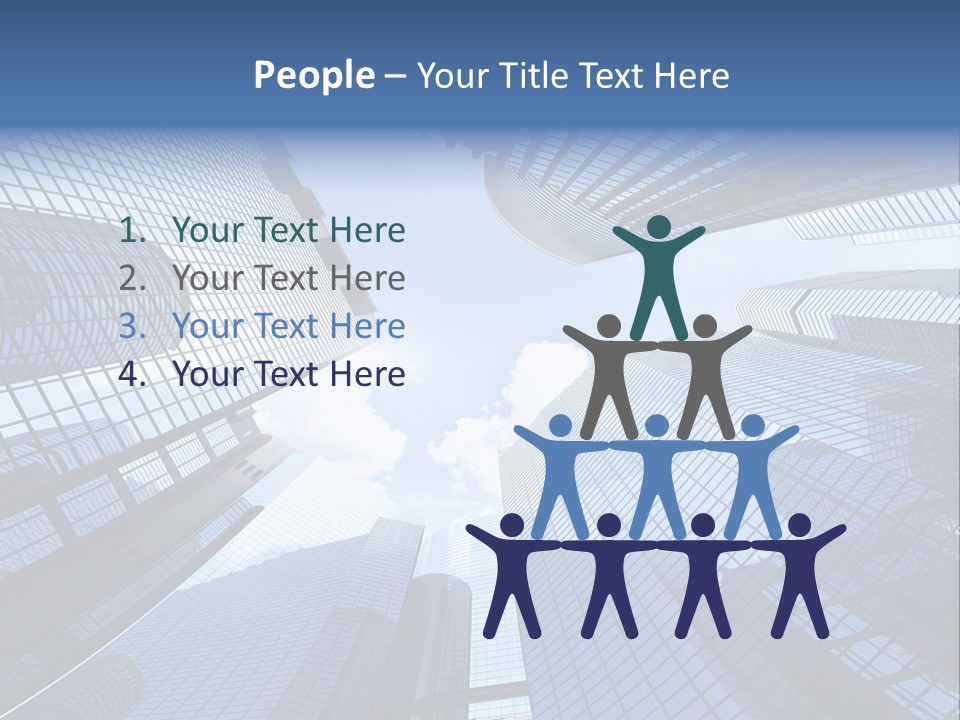 Estate Downtown Blue PowerPoint Template