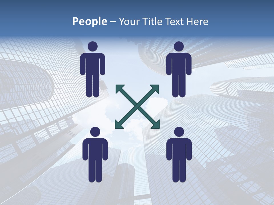 Estate Downtown Blue PowerPoint Template