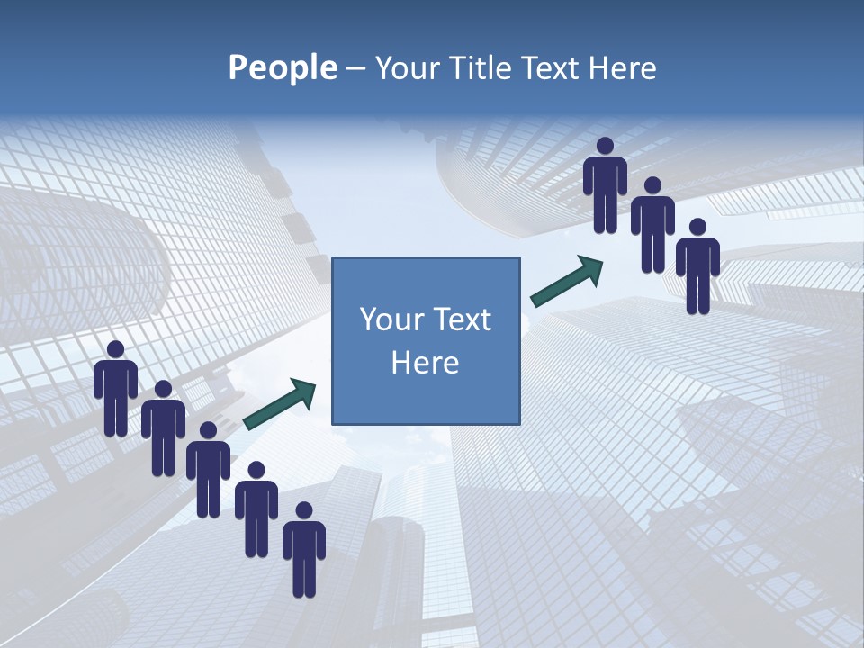 Estate Downtown Blue PowerPoint Template