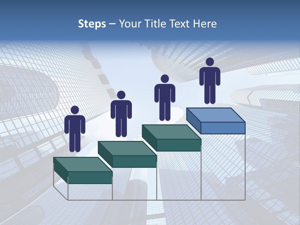 Estate Downtown Blue PowerPoint Template