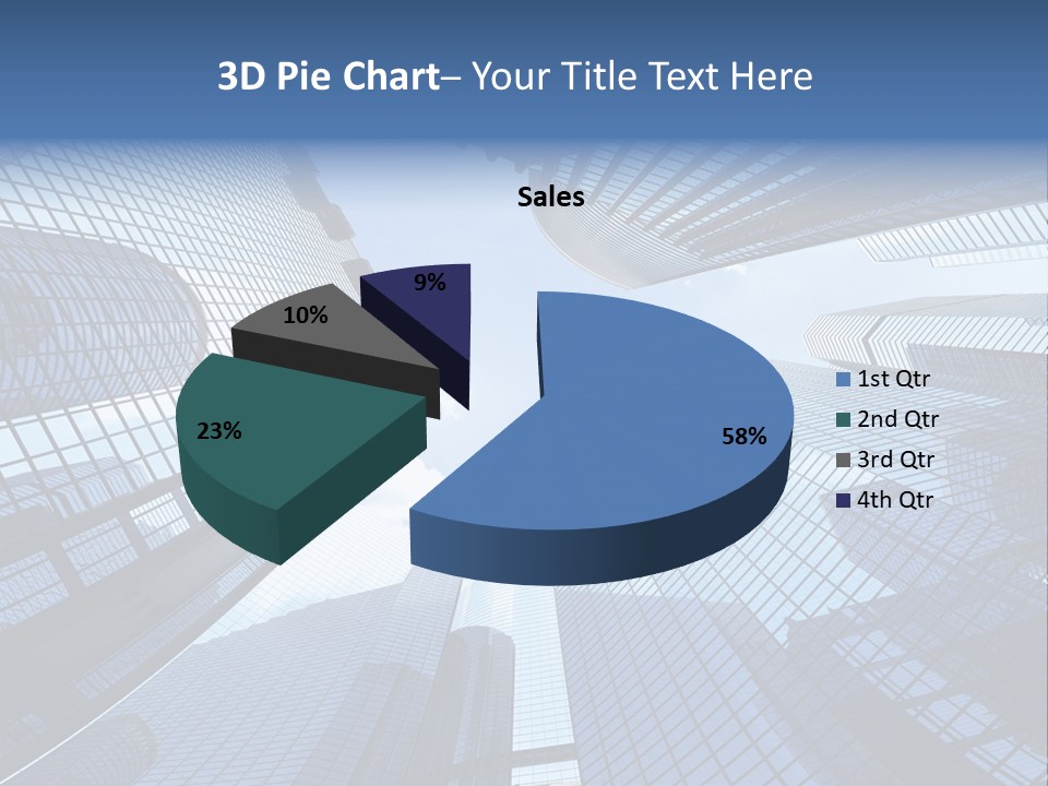 Estate Downtown Blue PowerPoint Template