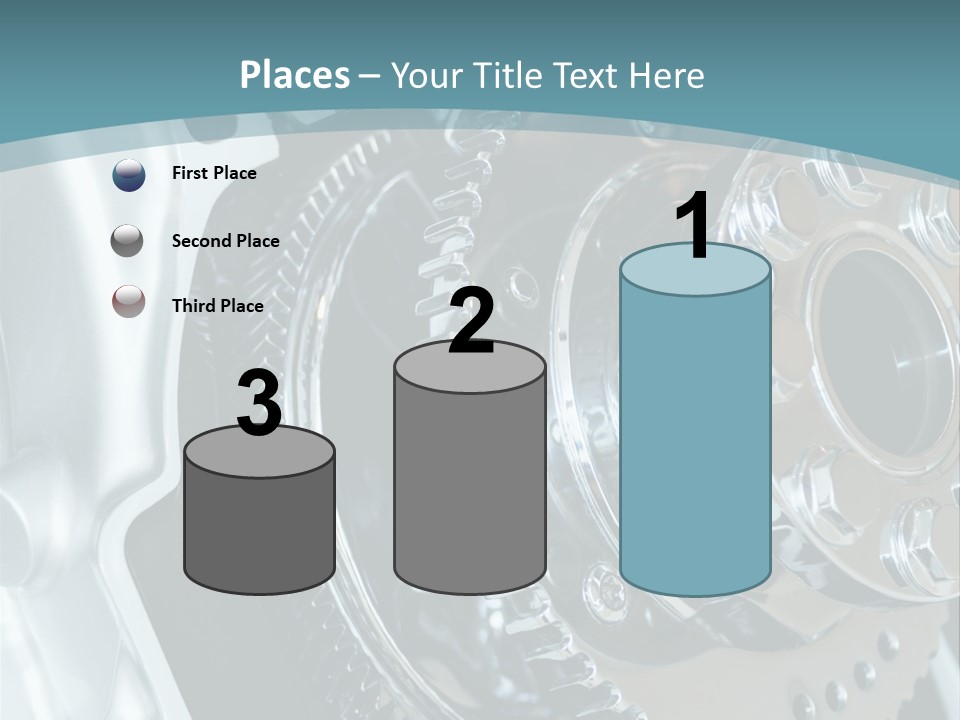 Part Piston Metallic PowerPoint Template