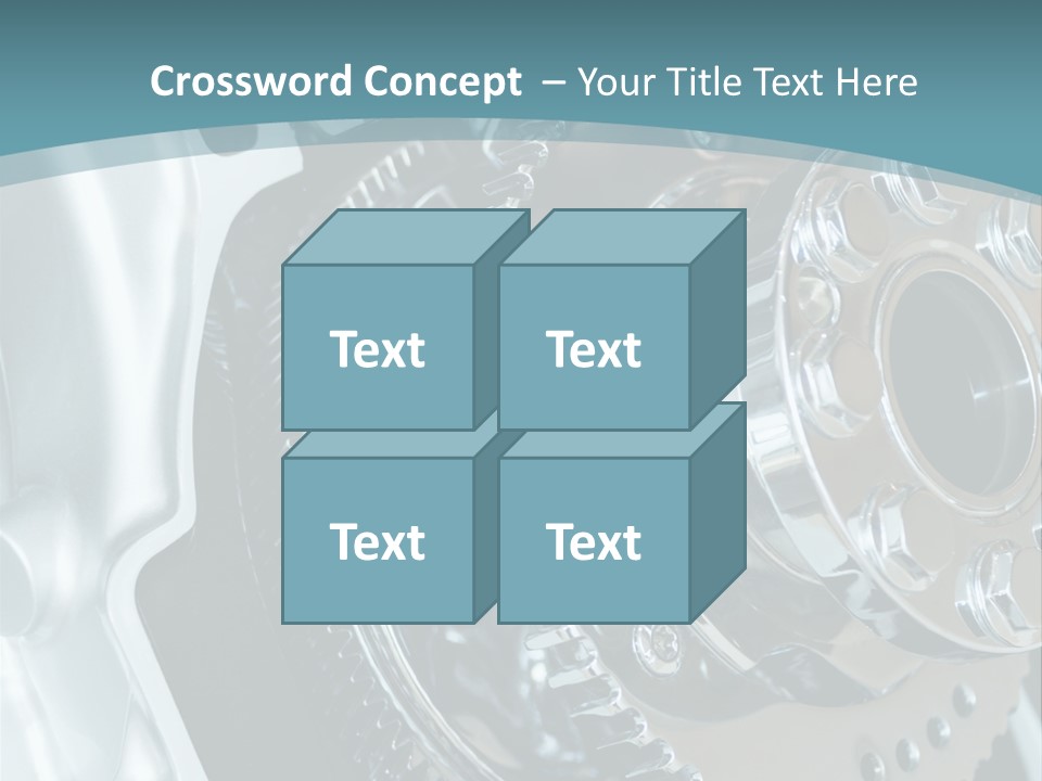 Part Piston Metallic PowerPoint Template