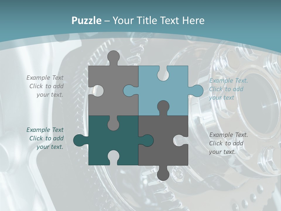 Part Piston Metallic PowerPoint Template