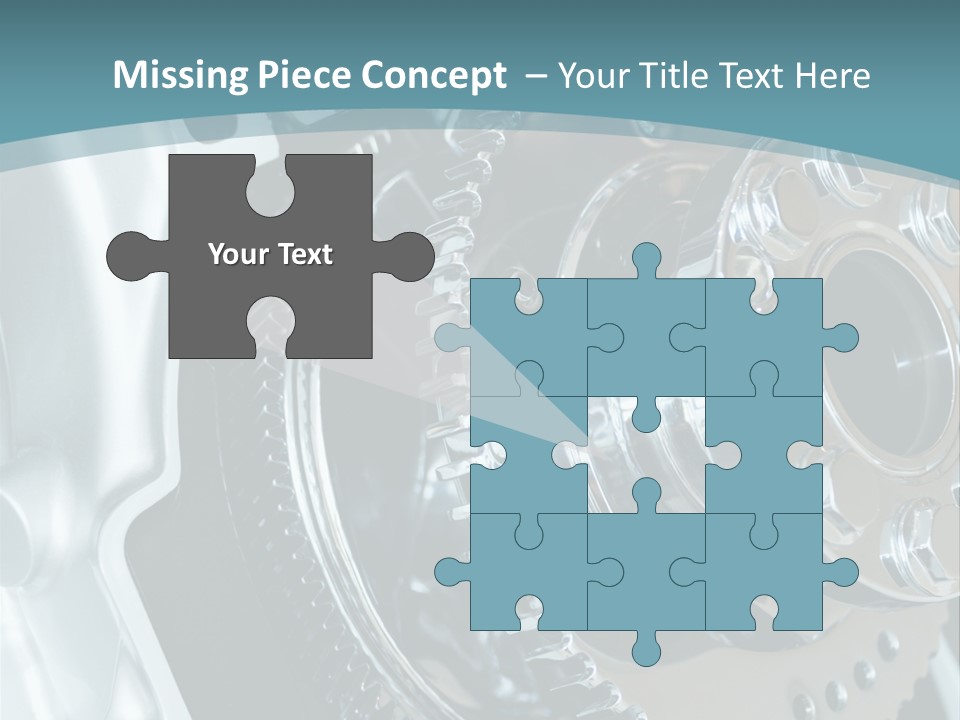 Part Piston Metallic PowerPoint Template