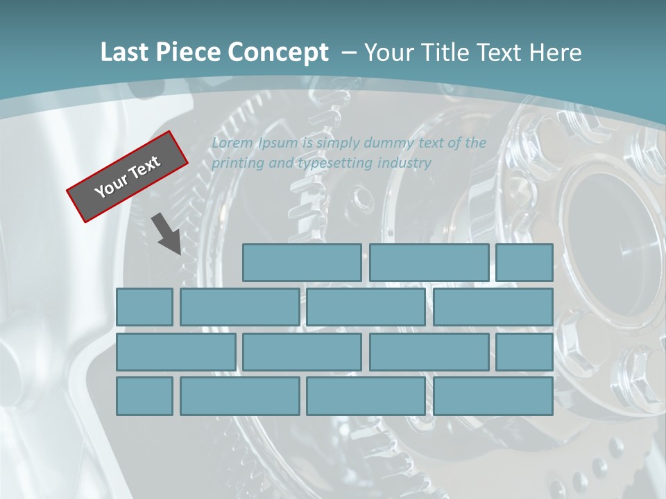 Part Piston Metallic PowerPoint Template