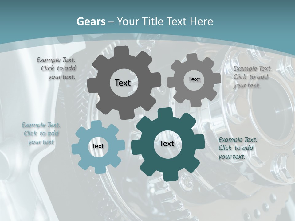 Part Piston Metallic PowerPoint Template