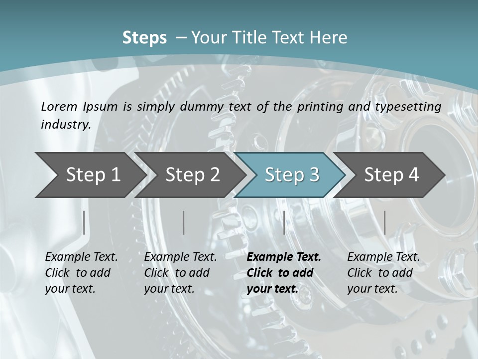 Part Piston Metallic PowerPoint Template