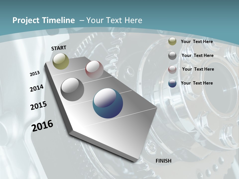 Part Piston Metallic PowerPoint Template