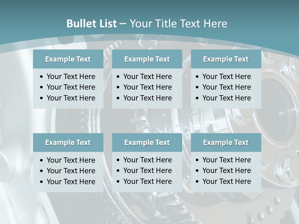 Part Piston Metallic PowerPoint Template