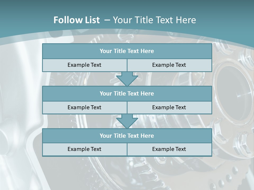 Part Piston Metallic PowerPoint Template