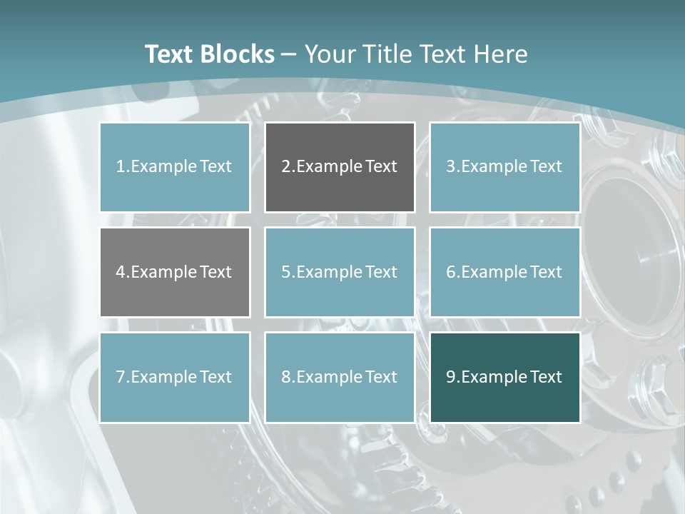 Part Piston Metallic PowerPoint Template
