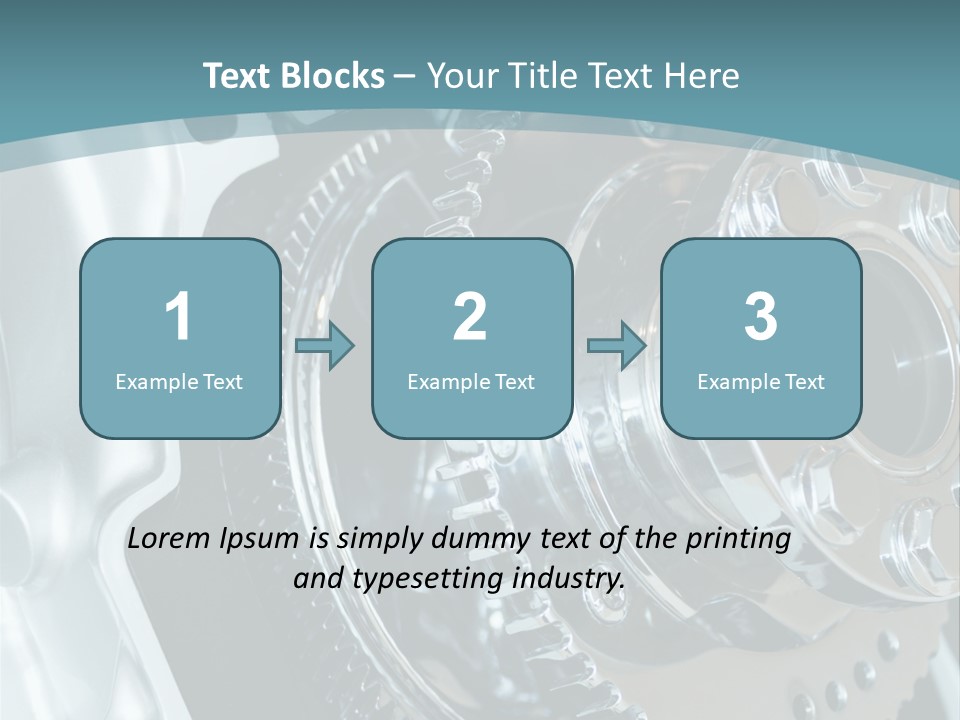 Part Piston Metallic PowerPoint Template