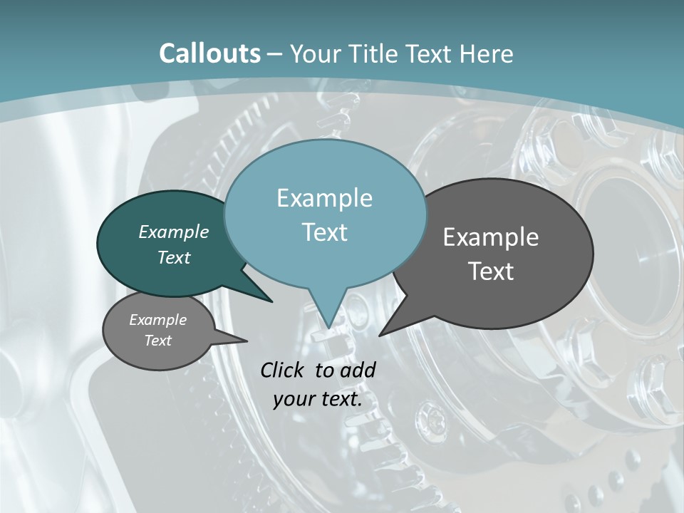 Part Piston Metallic PowerPoint Template