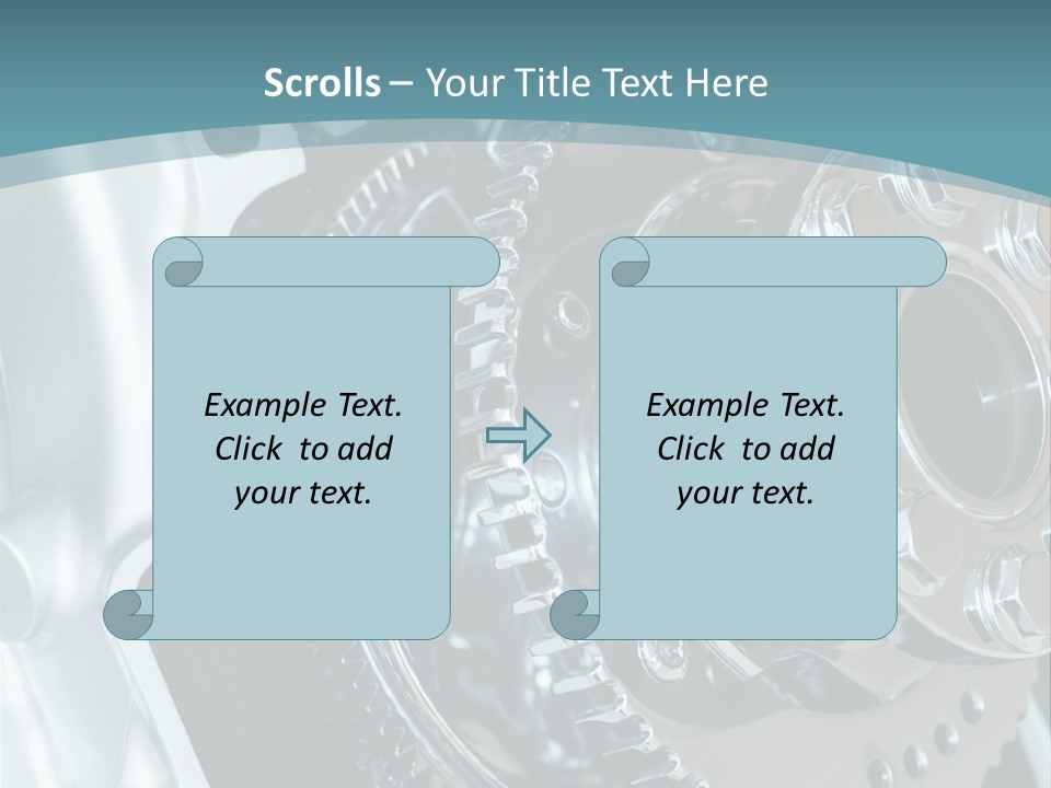 Part Piston Metallic PowerPoint Template