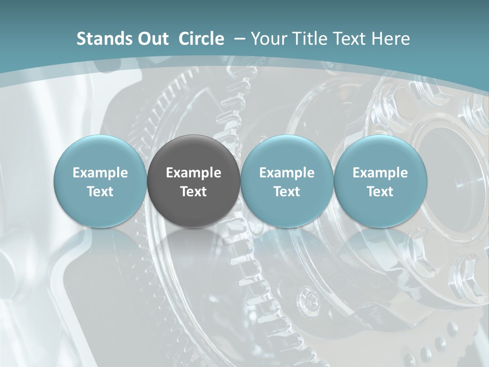 Part Piston Metallic PowerPoint Template