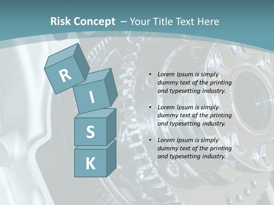 Part Piston Metallic PowerPoint Template