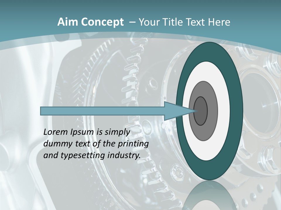 Part Piston Metallic PowerPoint Template