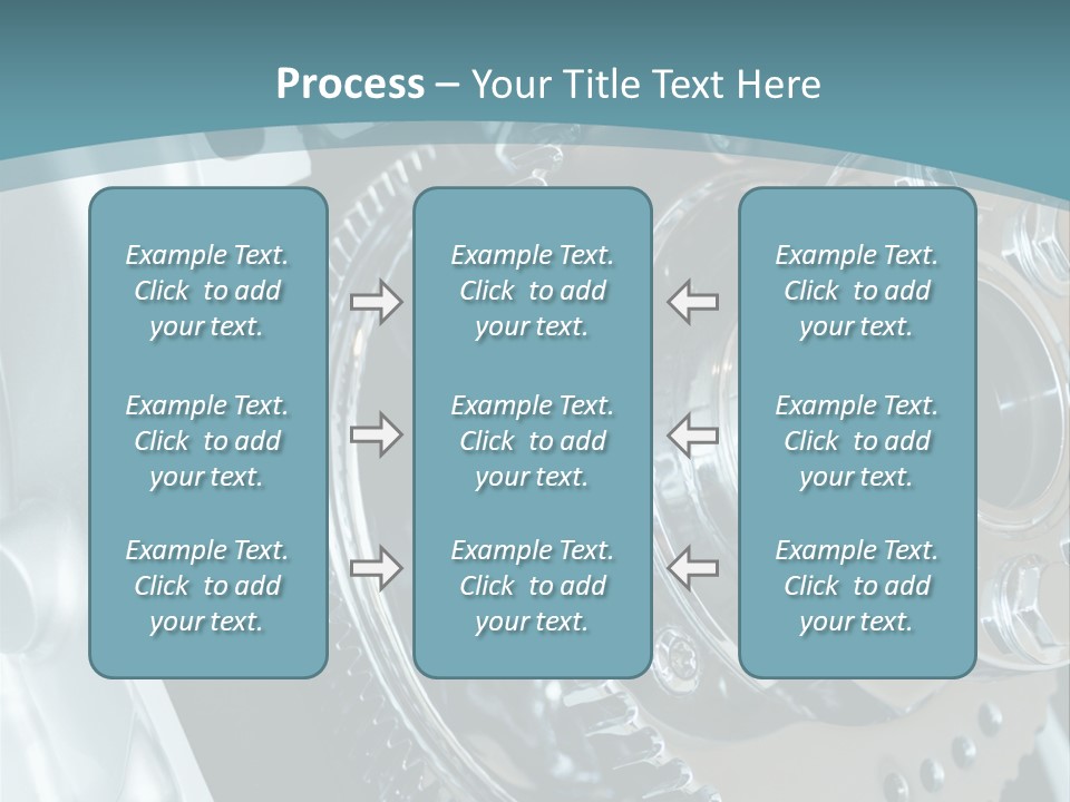 Part Piston Metallic PowerPoint Template
