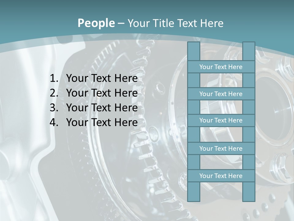 Part Piston Metallic PowerPoint Template